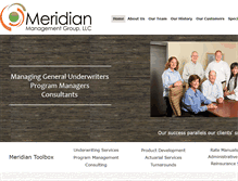 Tablet Screenshot of meridianmanagementgroup.com